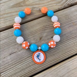 Miami Fan Chunky Bead necklace Boutique Style